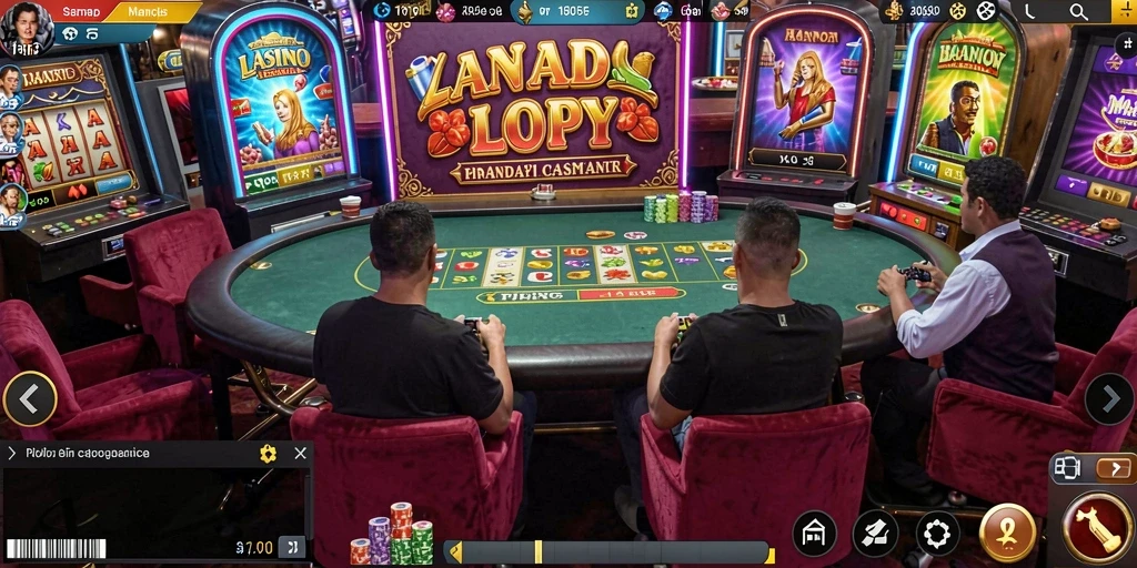Interaksi antar pemain dalam mode multiplayer.