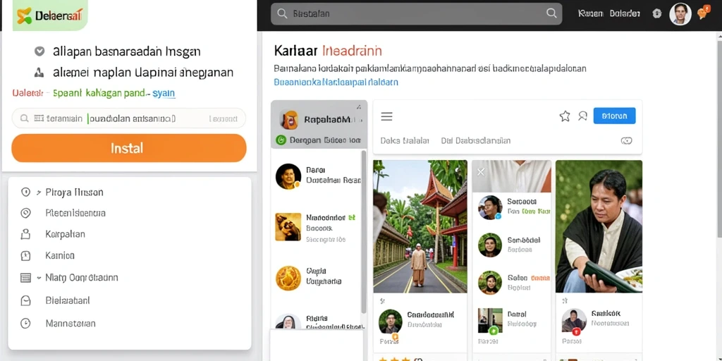 Screenshot menunjukkan antarmuka permainan yang menarik.