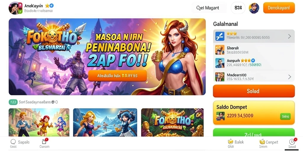 Screenshot menampilkan karakter utama dalam aksi.