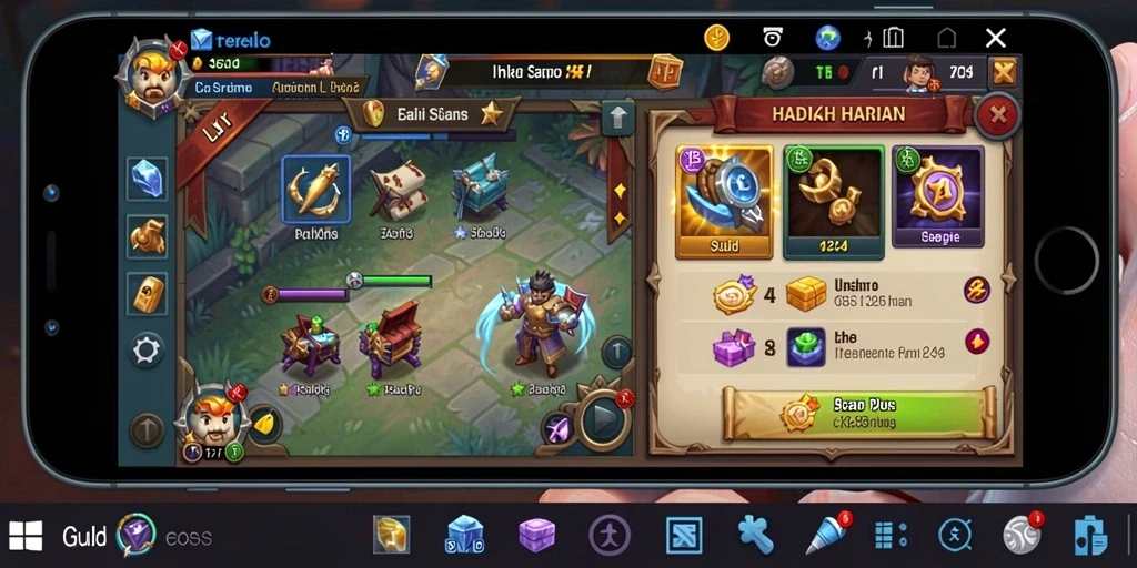 Screenshot menampilkan karakter utama dalam aksi.