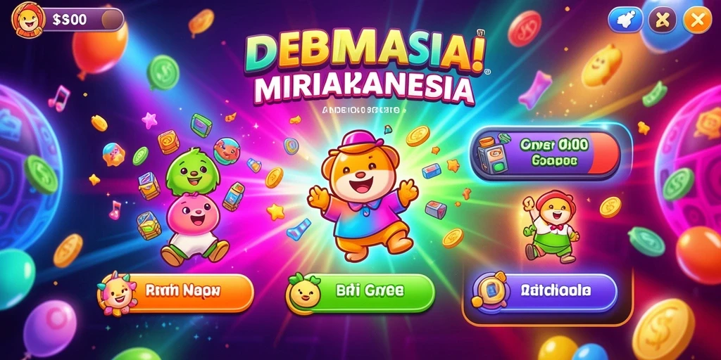 Tampilan utama dengan karakter siap bertarung.