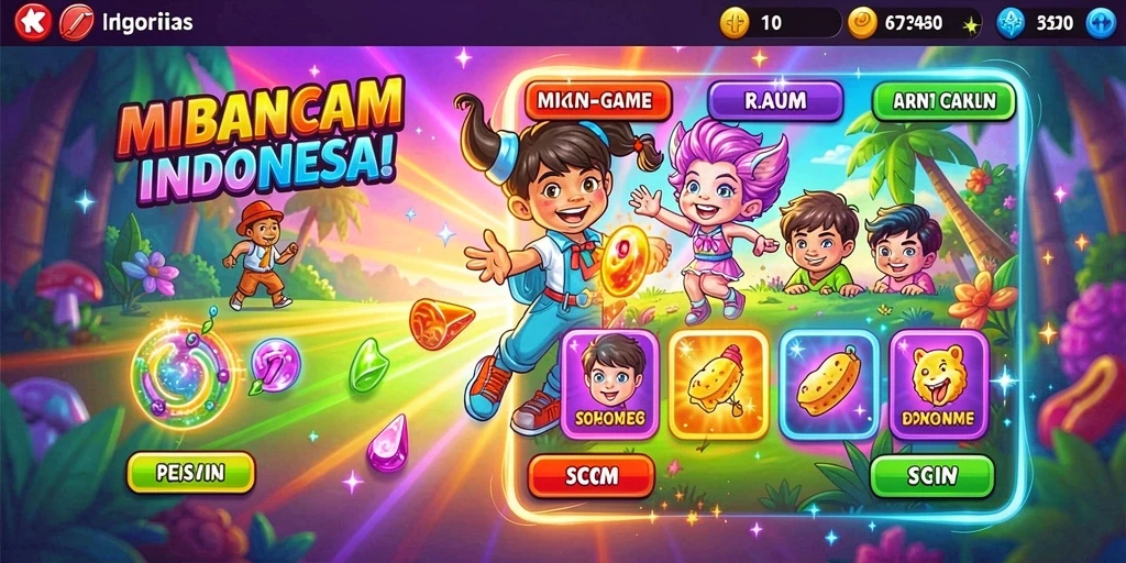 Tampilan utama game RK55 yang menawan.
