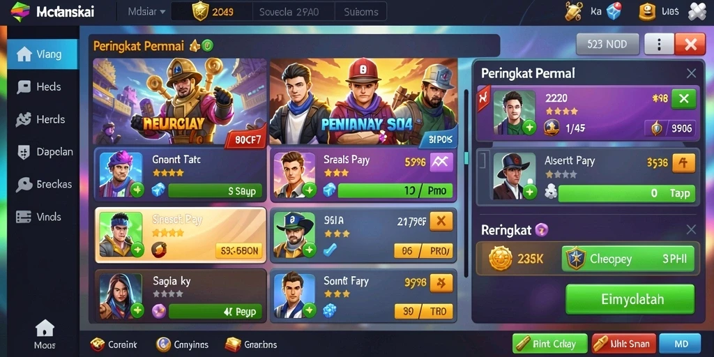 Tangkapan layar menampilkan aksi seru dalam permainan.