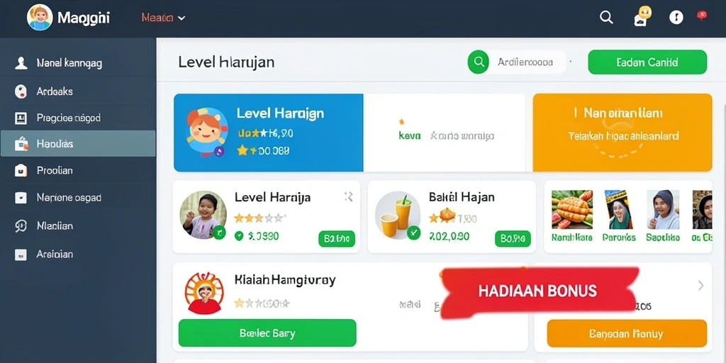 Tampilan antarmuka yang menarik dan user-friendly.